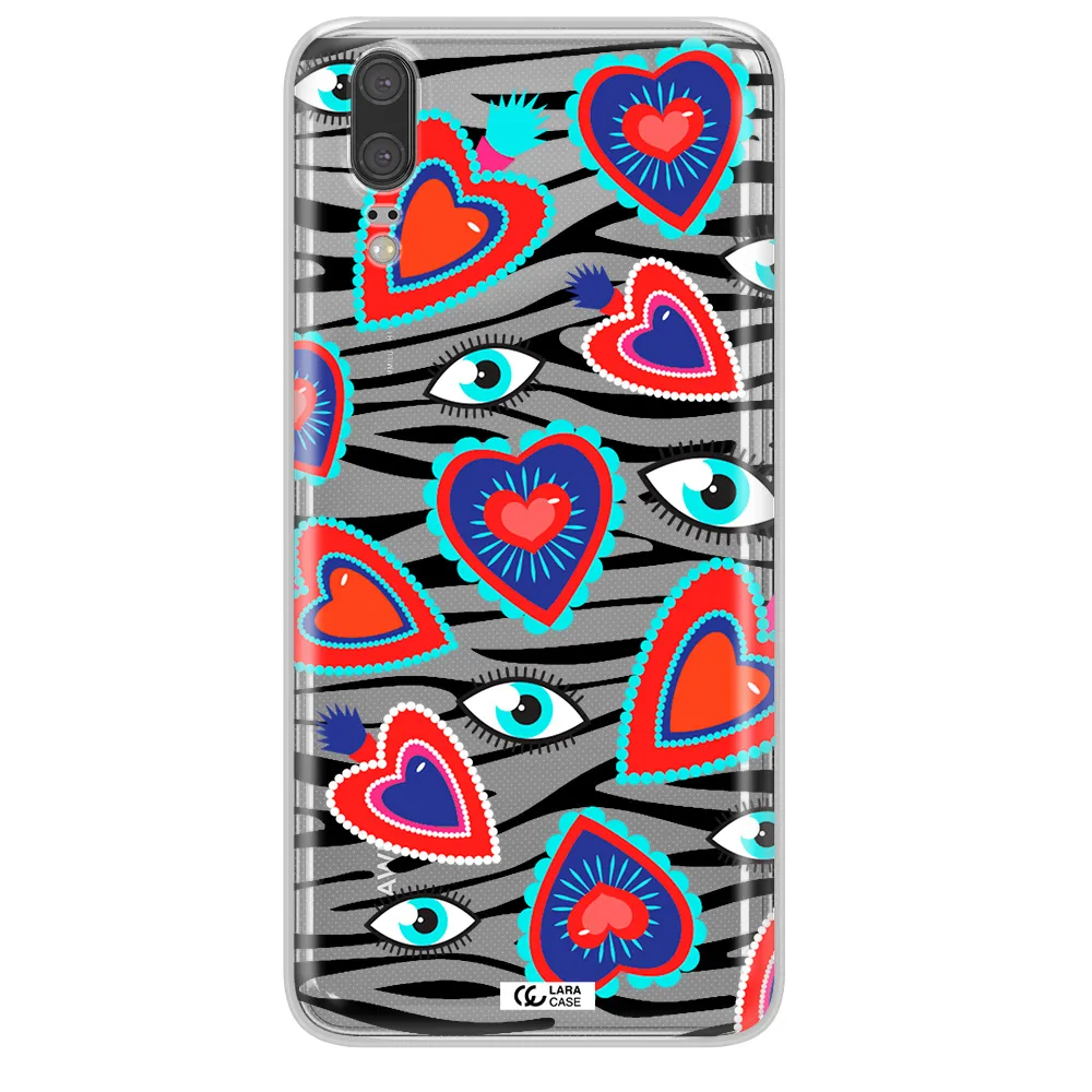 Eye Heart Huawei P20 Clear TPU Case
