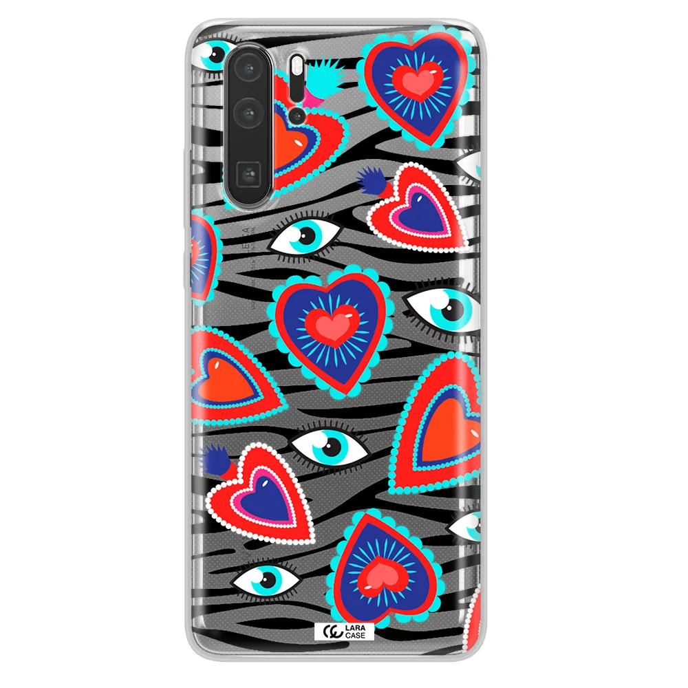 Eye Heart Huawei P30 Pro Clear TPU Case