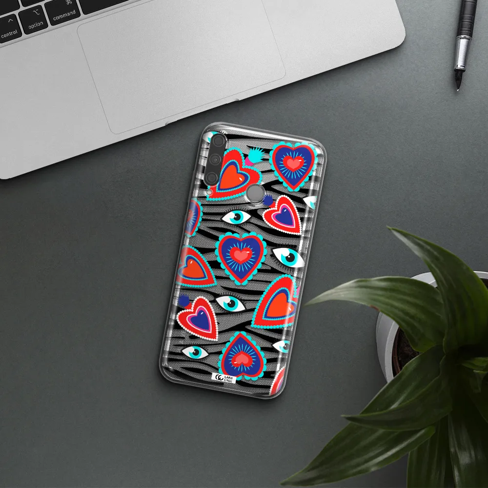 Eye Heart Huawei P40 Lite E Clear TPU Case