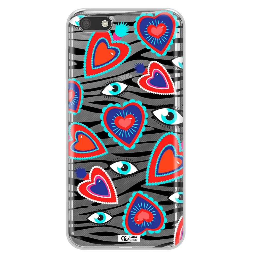 Eye Heart Huawei Y5 2018 Clear TPU Case