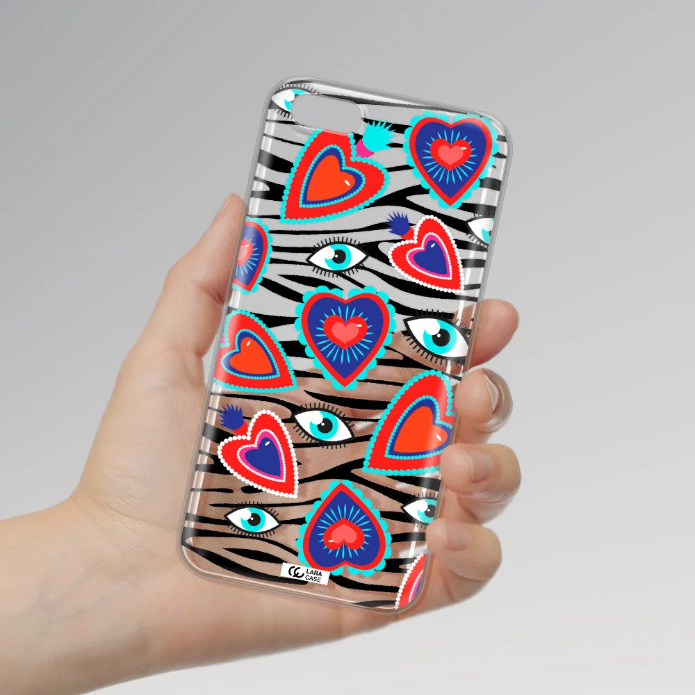 Eye Heart Huawei Y5 2018 Clear TPU Case