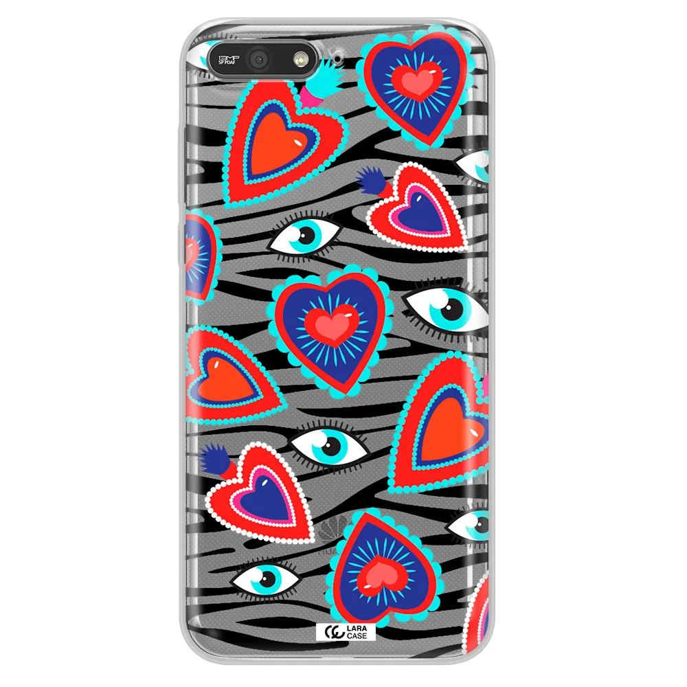 Eye Heart Huawei Y6 2018 Clear TPU Case