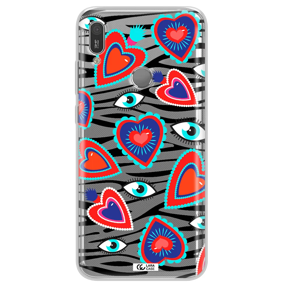 Eye Heart Huawei Y6 2019 Clear TPU Case