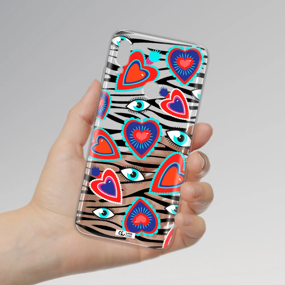 Eye Heart Huawei Y6 2019 Clear TPU Case