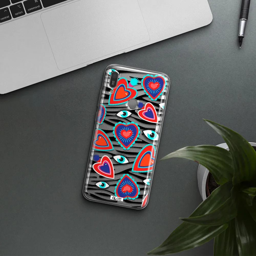 Eye Heart Huawei Y6 2019 Clear TPU Case