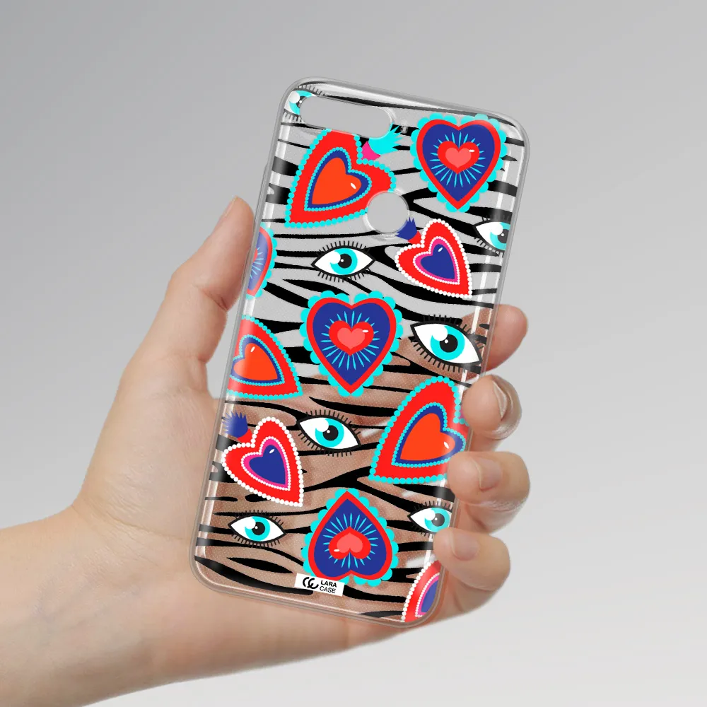 Eye Heart Huawei Y6 Prime 2018 Clear TPU Case
