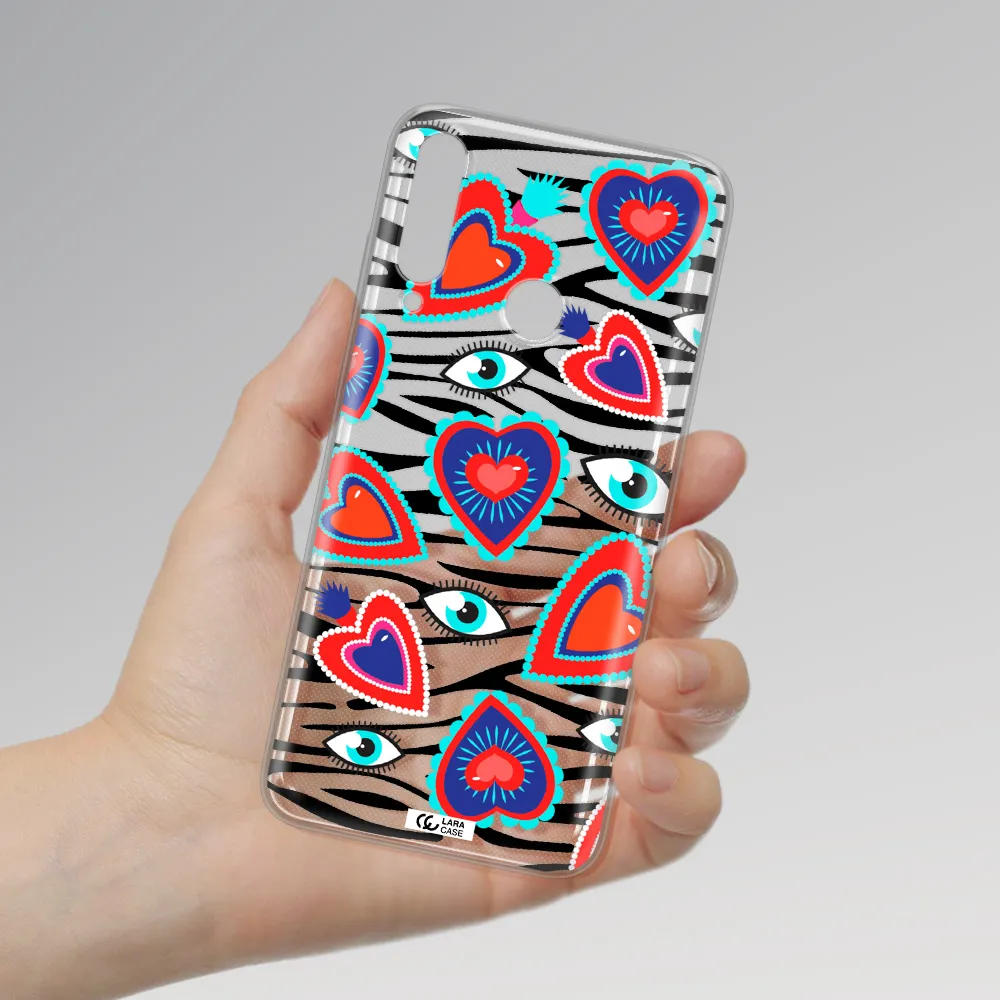 Eye Heart Huawei Y6P Clear TPU Case