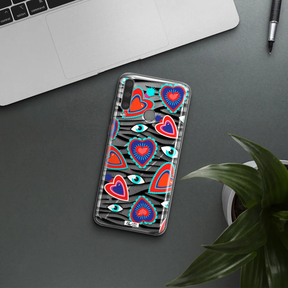 Eye Heart Huawei Y6P Clear TPU Case