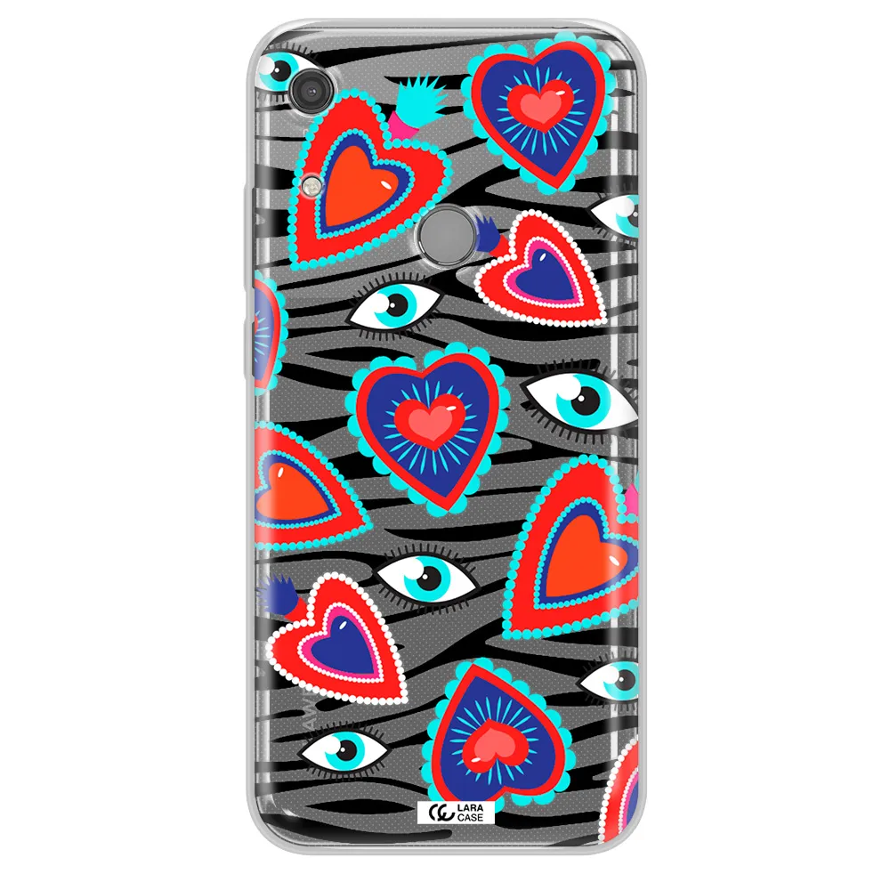 Eye Heart Huawei Y6S Clear TPU Case