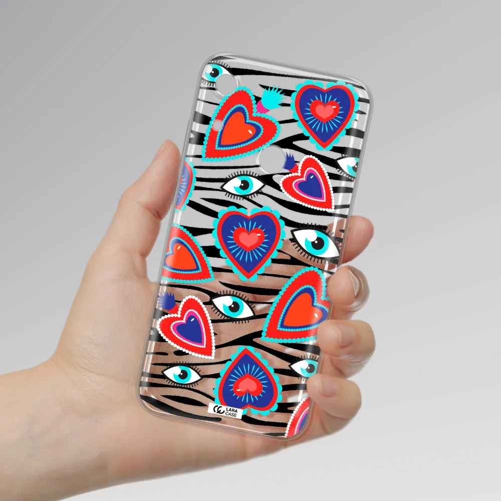 Eye Heart Huawei Y6S Clear TPU Case