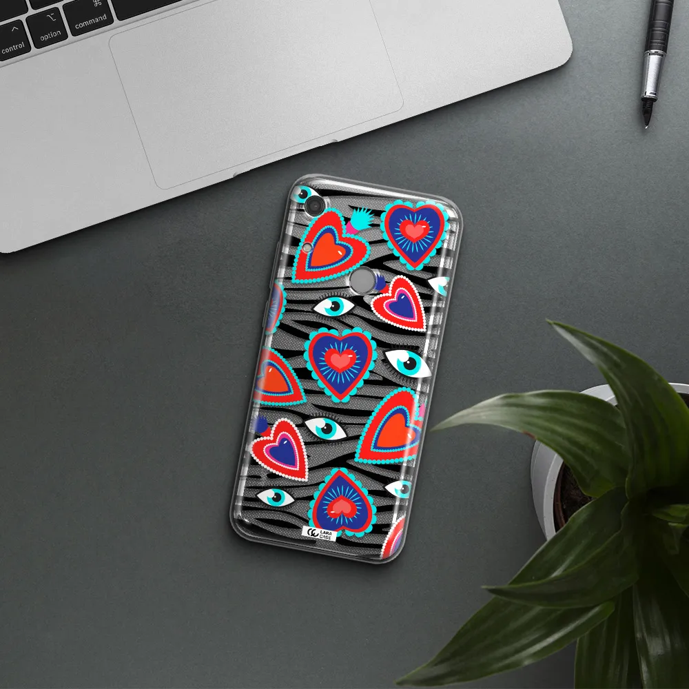 Eye Heart Huawei Y6S Clear TPU Case