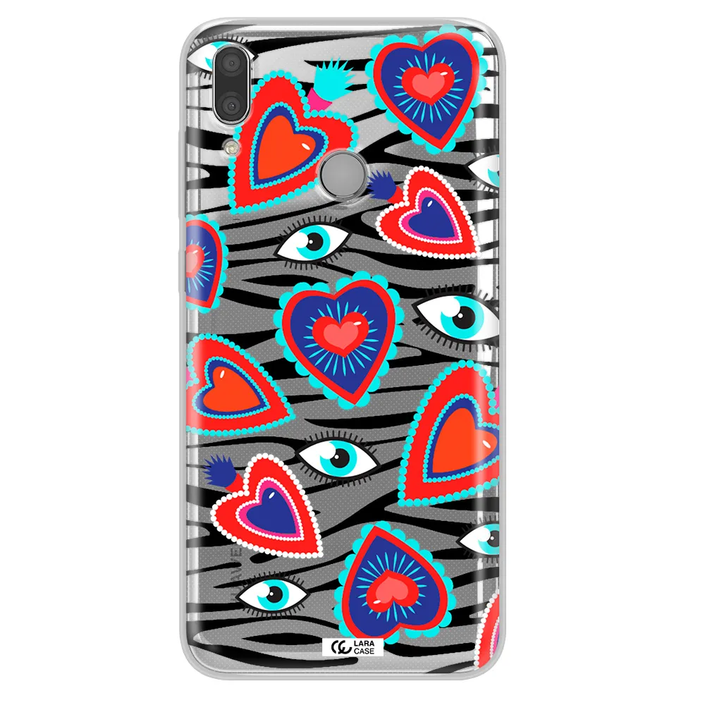 Eye Heart Huawei Y7 2019 Clear TPU Case