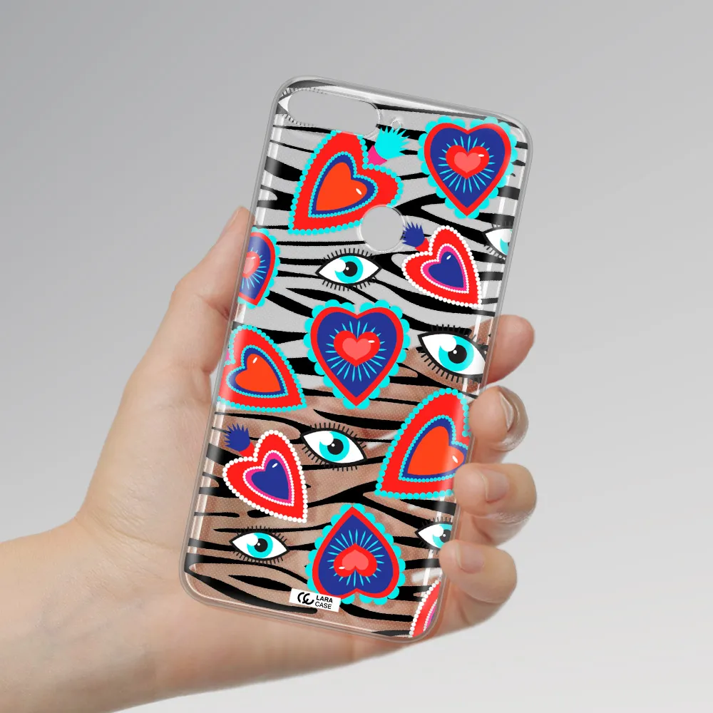Eye Heart Huawei Y7 Prime 2018 Clear TPU Case