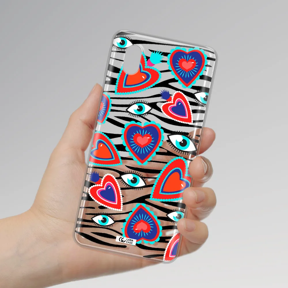 Eye Heart Samsung A01 Core Clear Tpu Case