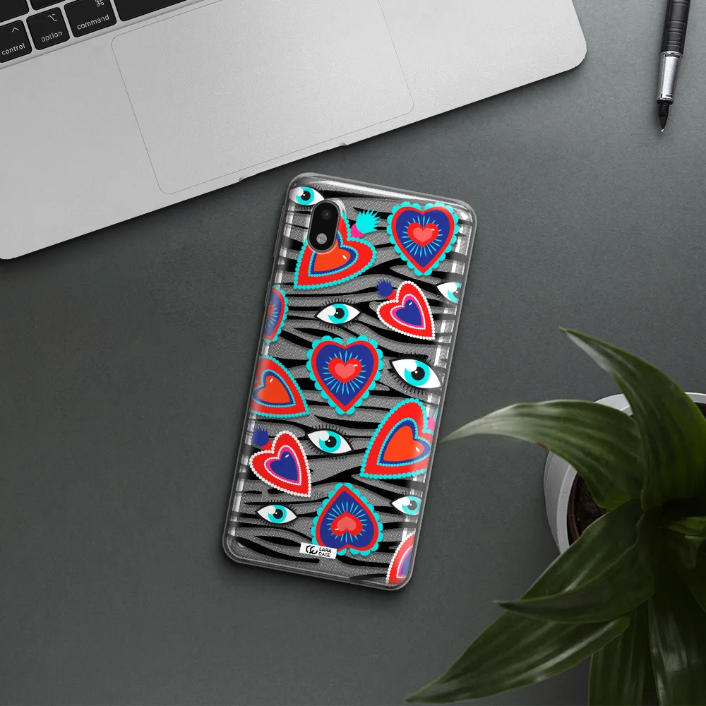 Eye Heart Samsung A01 Core Clear Tpu Case