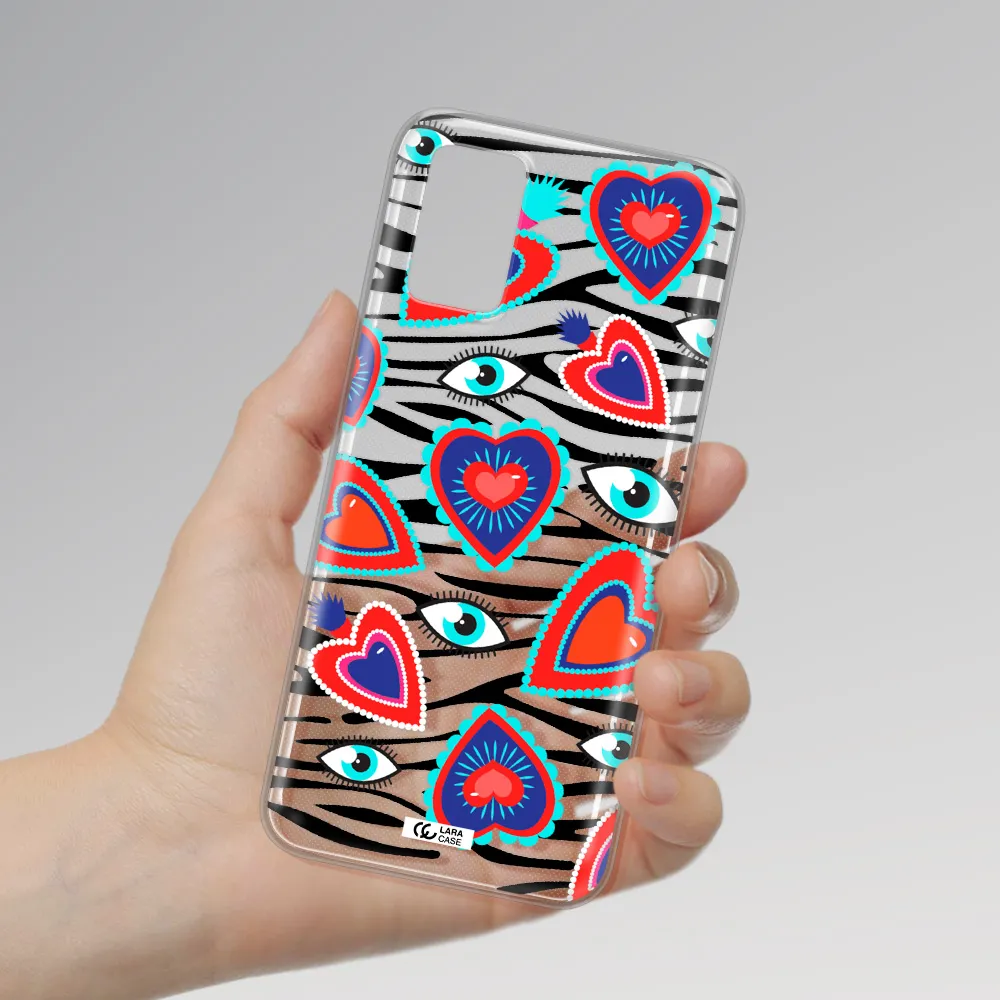 Eye Heart Samsung A03S Clear TPU Case