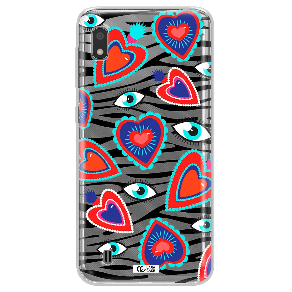 Eye Heart Samsung A10 Clear TPU Case