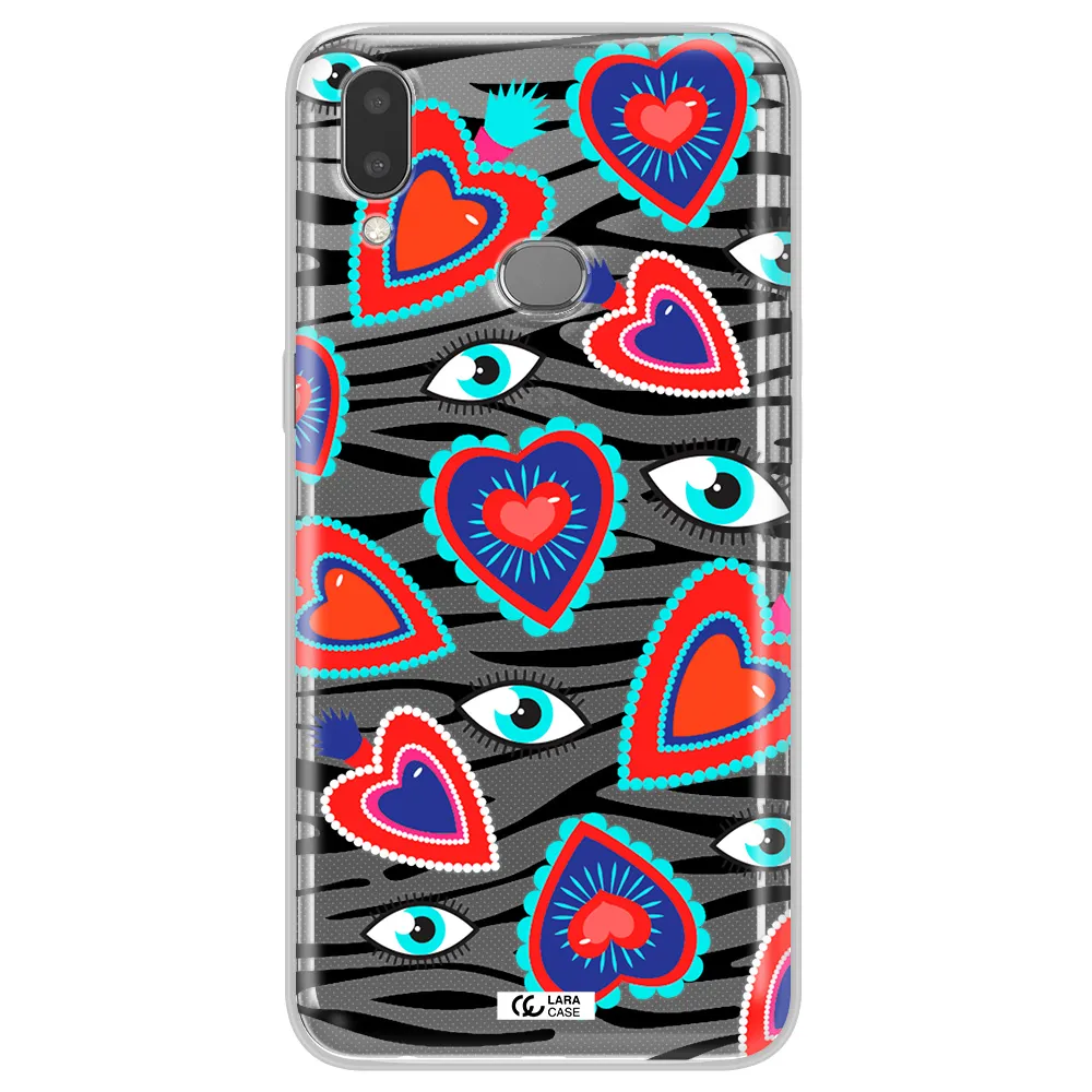 Eye Heart Samsung A10S Clear TPU Case