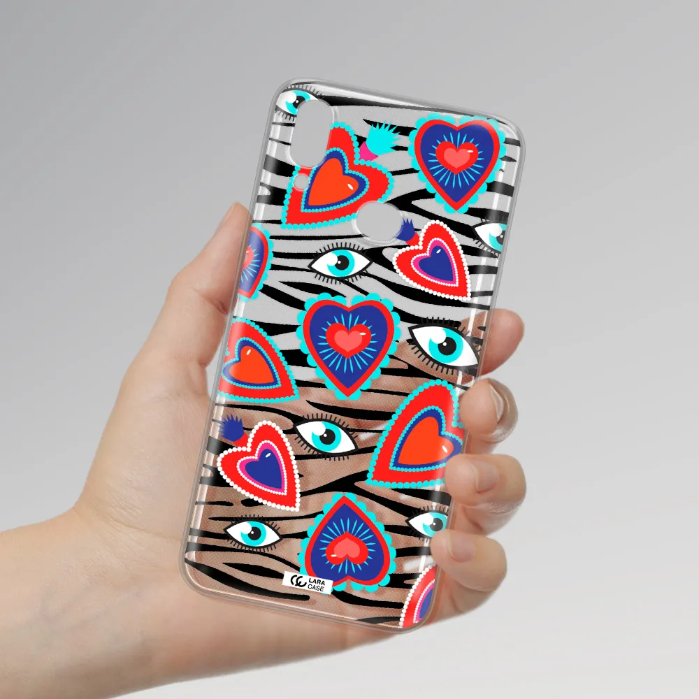 Eye Heart Samsung A10S Clear TPU Case