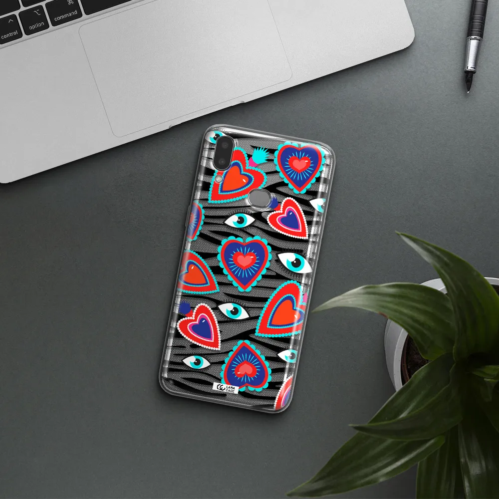 Eye Heart Samsung A10S Clear TPU Case