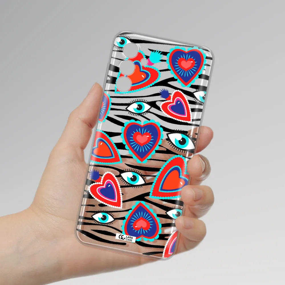 Eye Heart Samsung A13 5G Clear Tpu Case