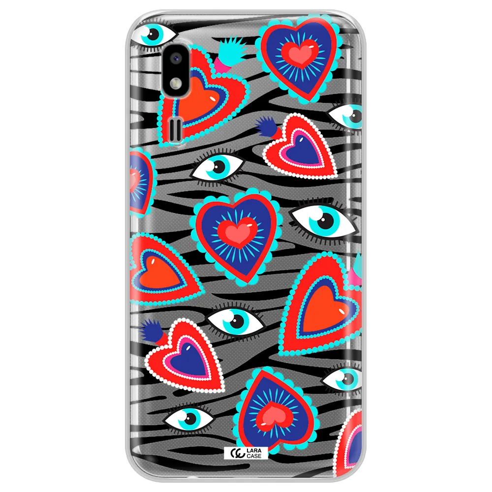Eye Heart Samsung A2 Core Clear TPU Case