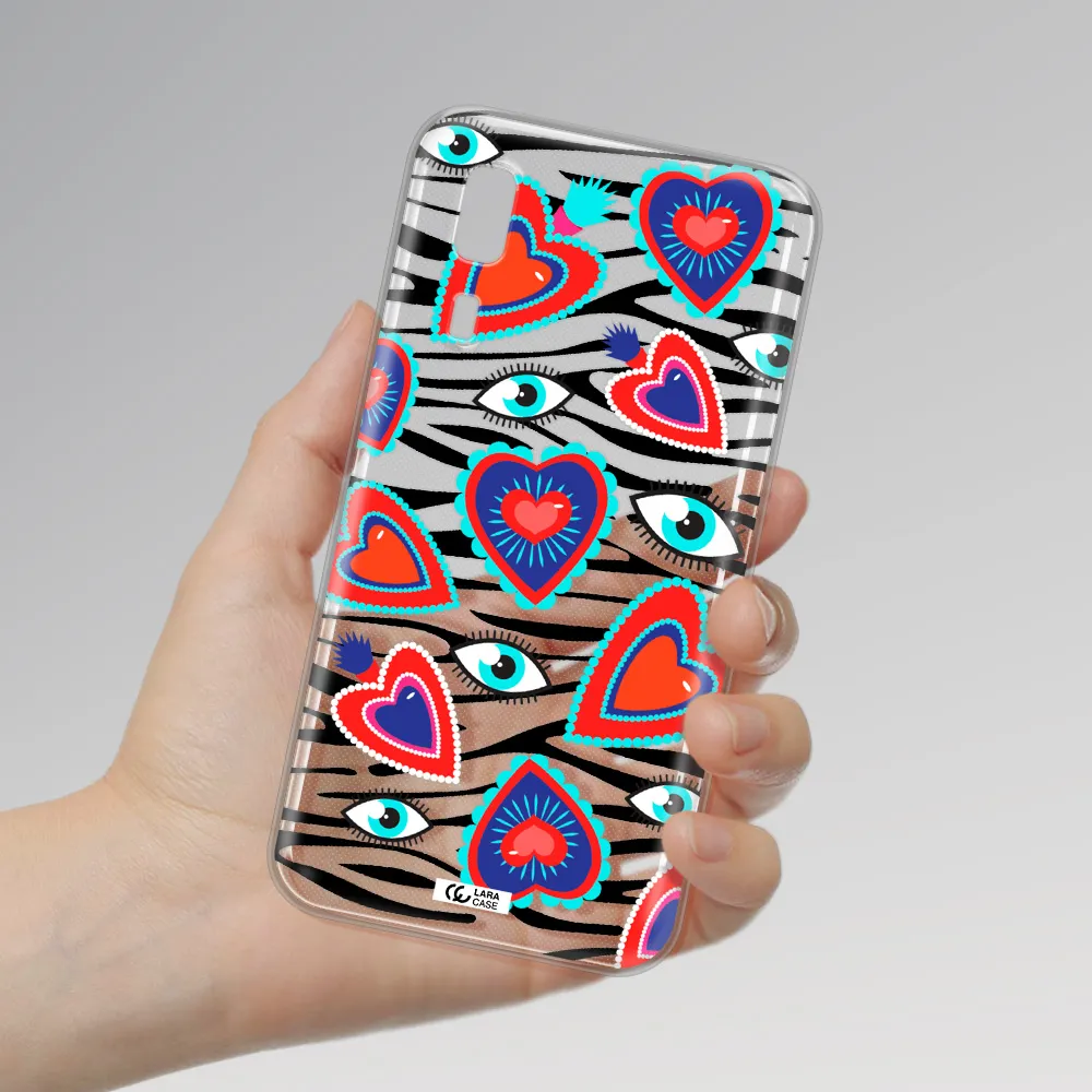 Eye Heart Samsung A2 Core Clear TPU Case