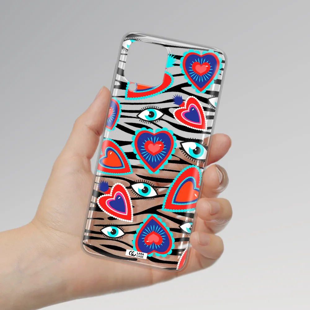 Eye Heart Samsung A22 4g Clear TPU Case