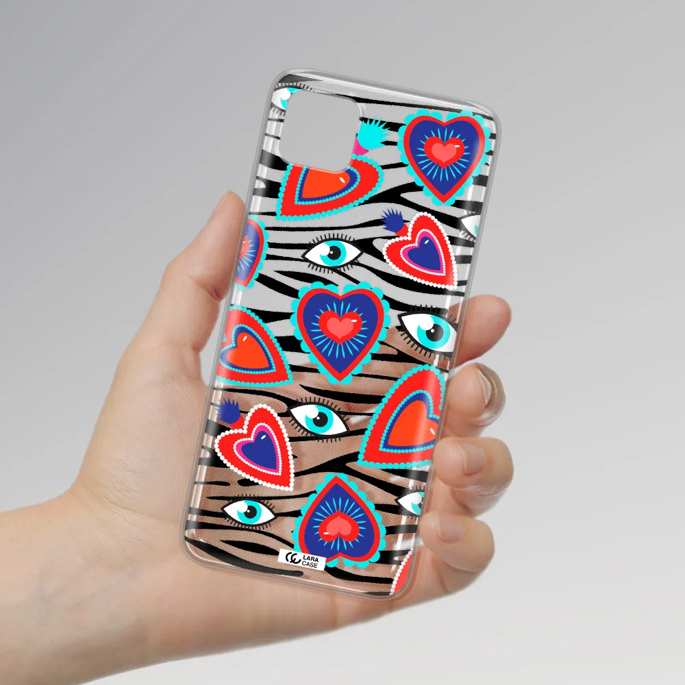 Eye Heart Samsung A22 5g Clear TPU Case