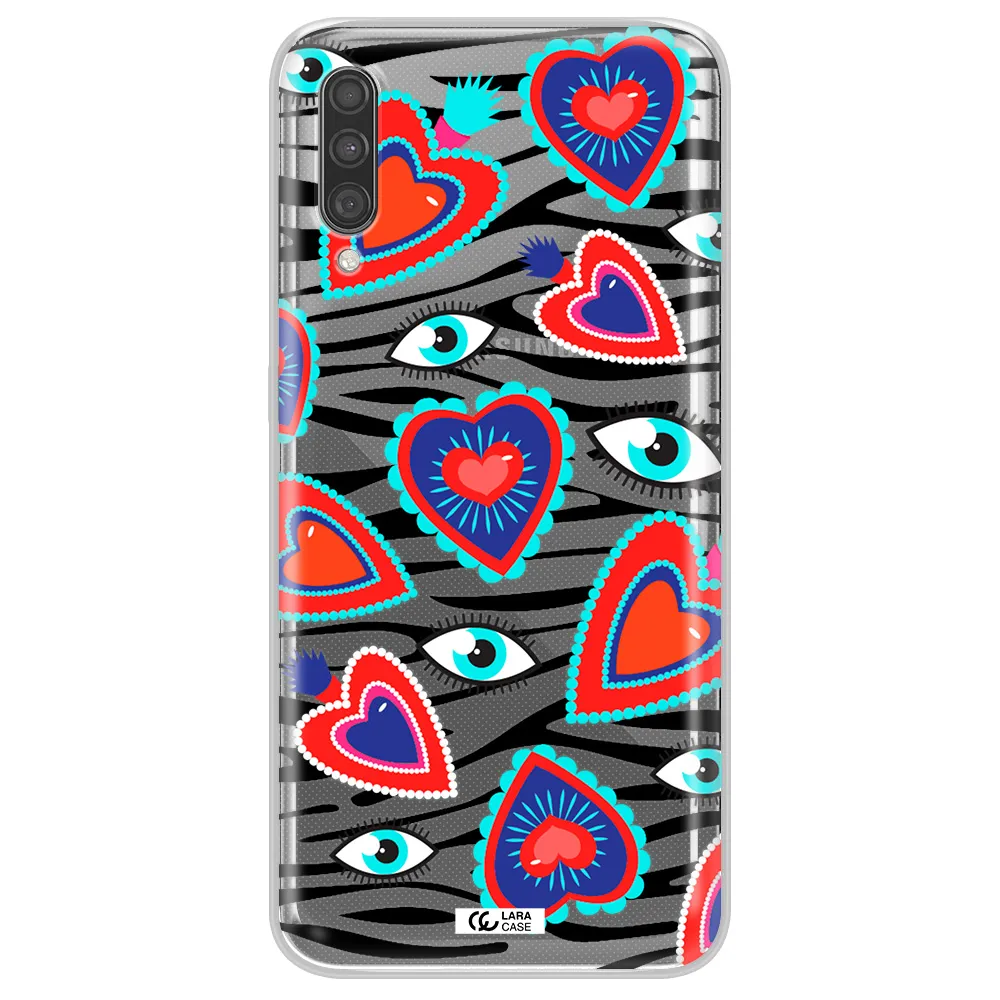 Eye Heart Samsung A30S Clear TPU Case