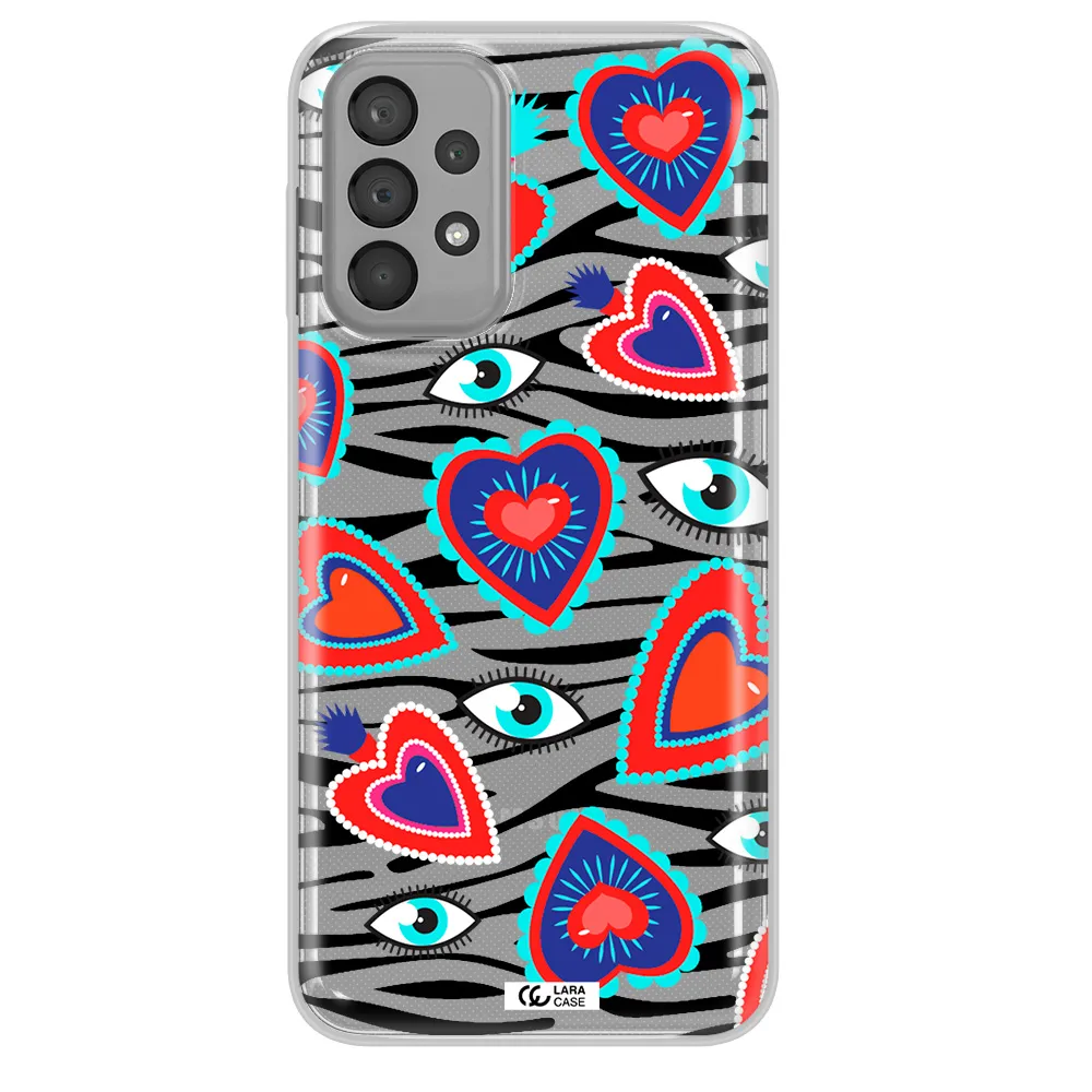 Eye Heart Samsung A33 Clear TPU Case