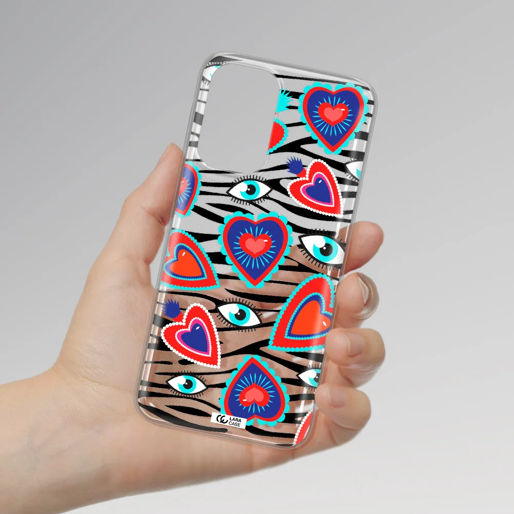 Eye Heart Samsung A33 Clear TPU Case