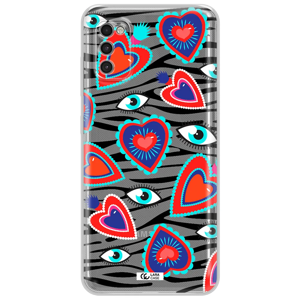 Eye Heart Samsung A41 Clear Tpu Case