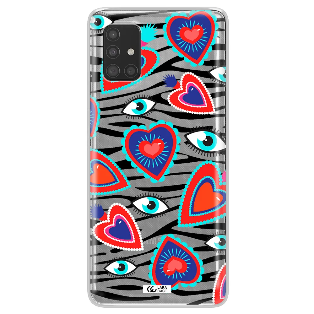 Eye Heart Samsung A51 Clear TPU Case