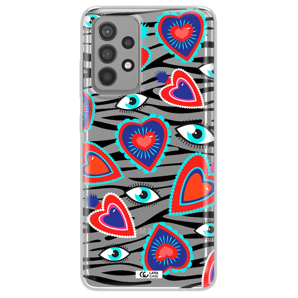 Eye Heart Samsung A52 Clear TPU Case