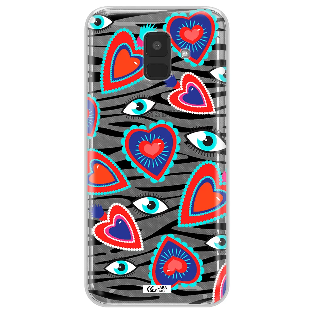 Eye Heart Samsung A6 Clear TPU Case