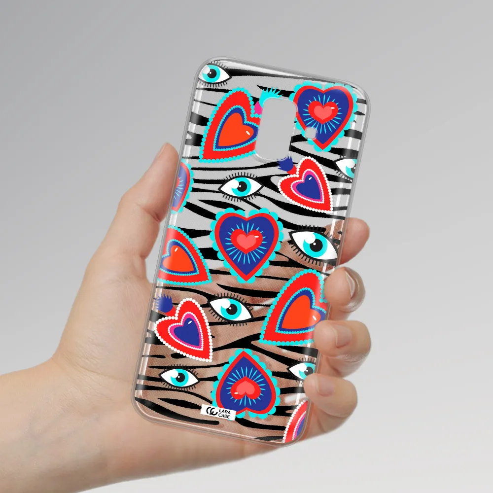 Eye Heart Samsung A6 Clear TPU Case