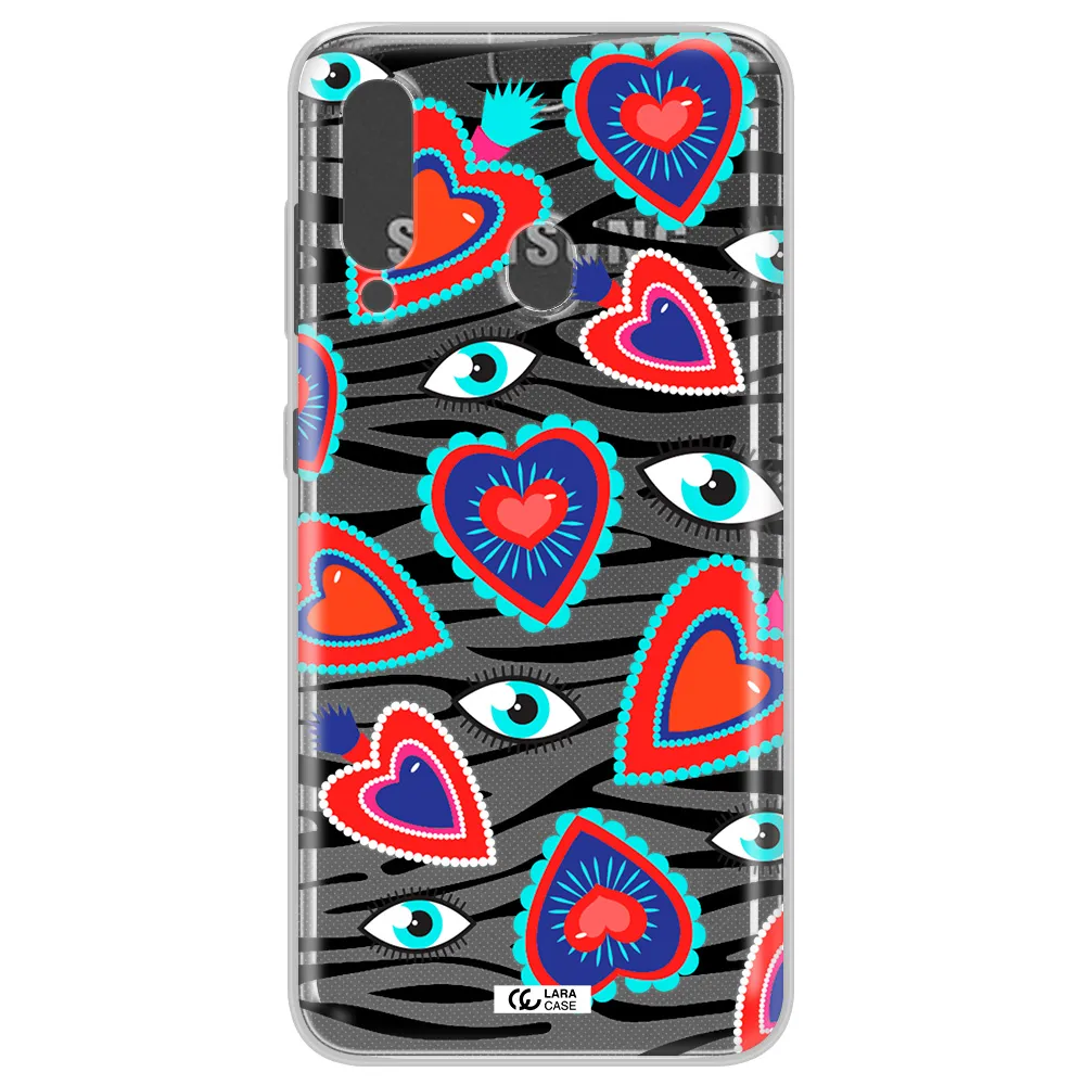Eye Heart Samsung A60 Clear TPU Case
