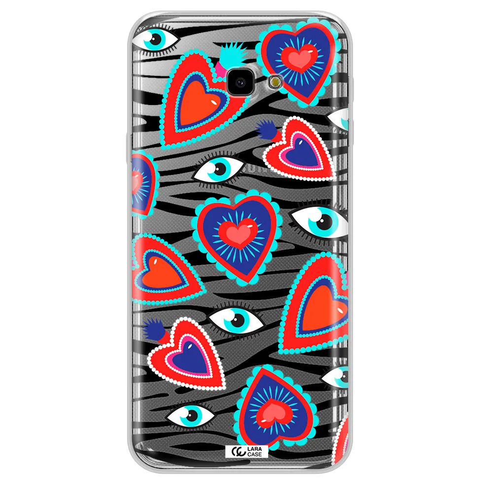 Eye Heart Samsung J4 Plus Clear TPU Case