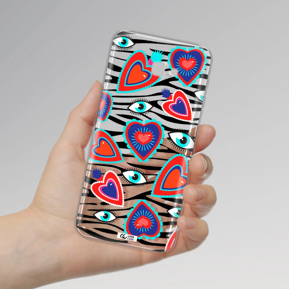 Eye Heart Samsung J4 Plus Clear TPU Case
