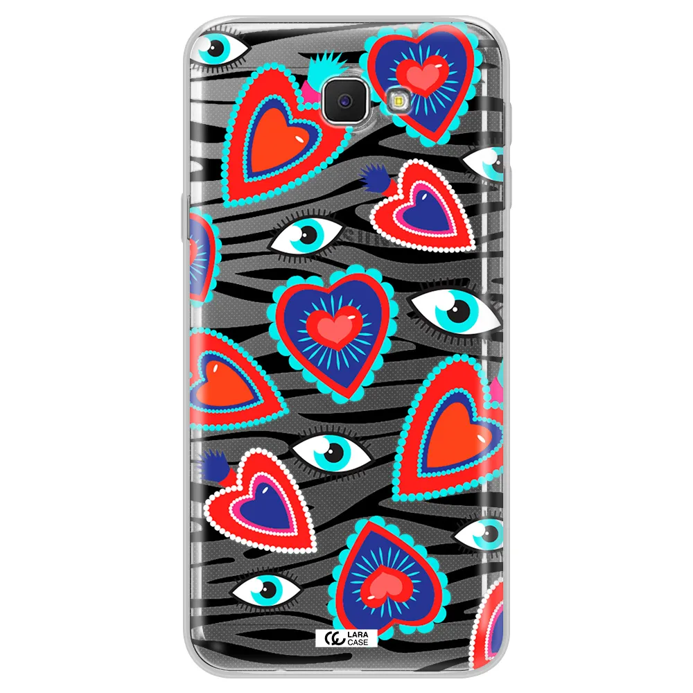 Eye Heart Samsung J5 Prime Clear TPU Case