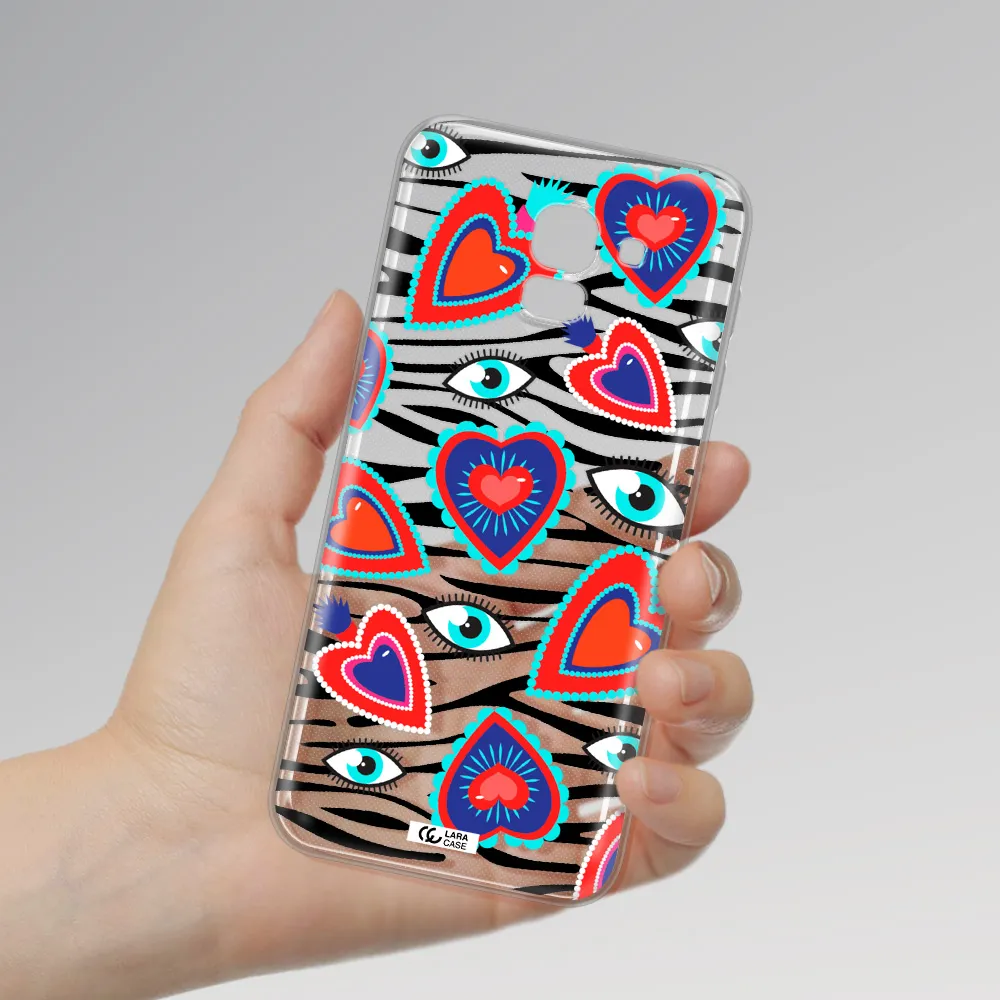 Eye Heart Samsung J6 Clear TPU Case