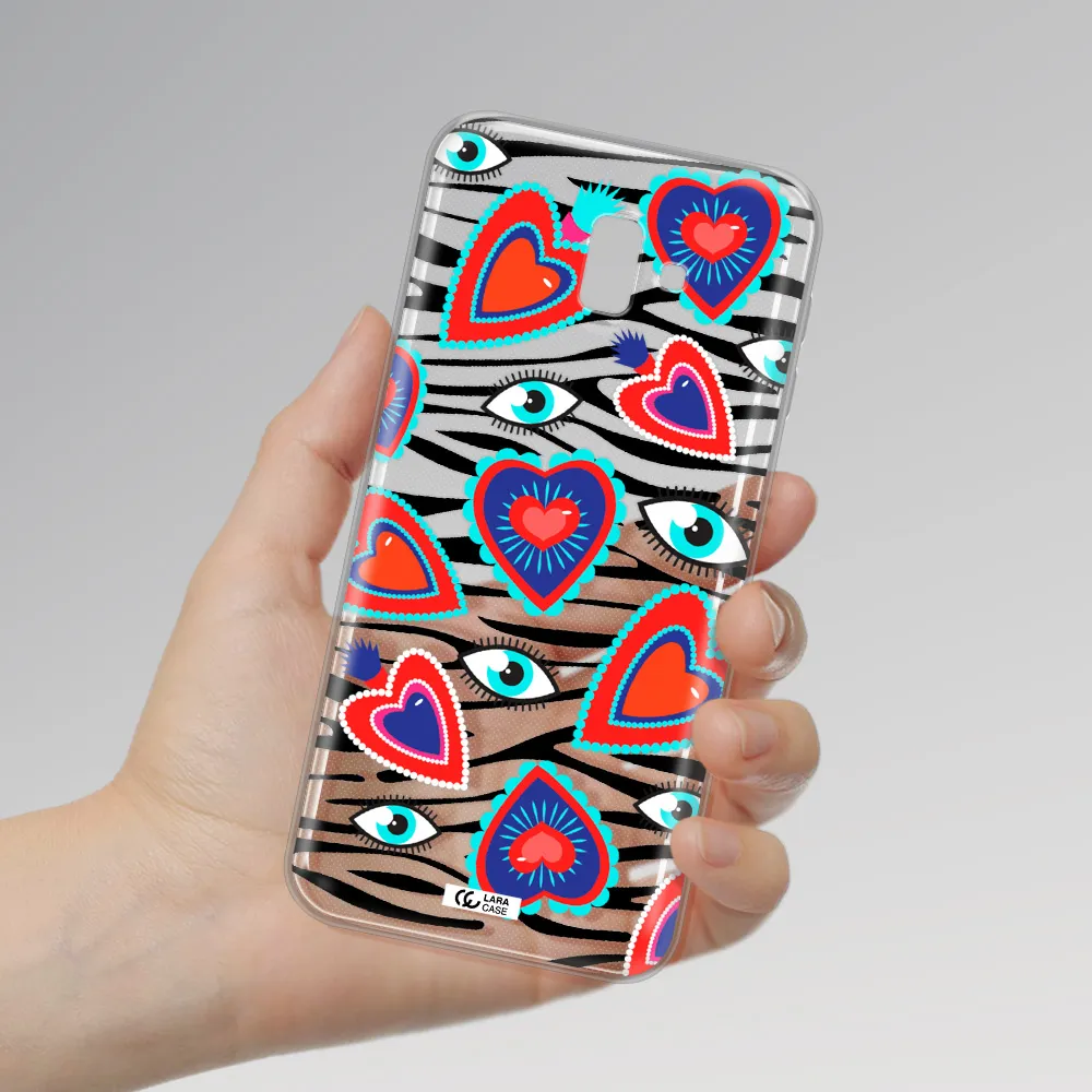 Eye Heart Samsung J6 Plus Clear TPU Case