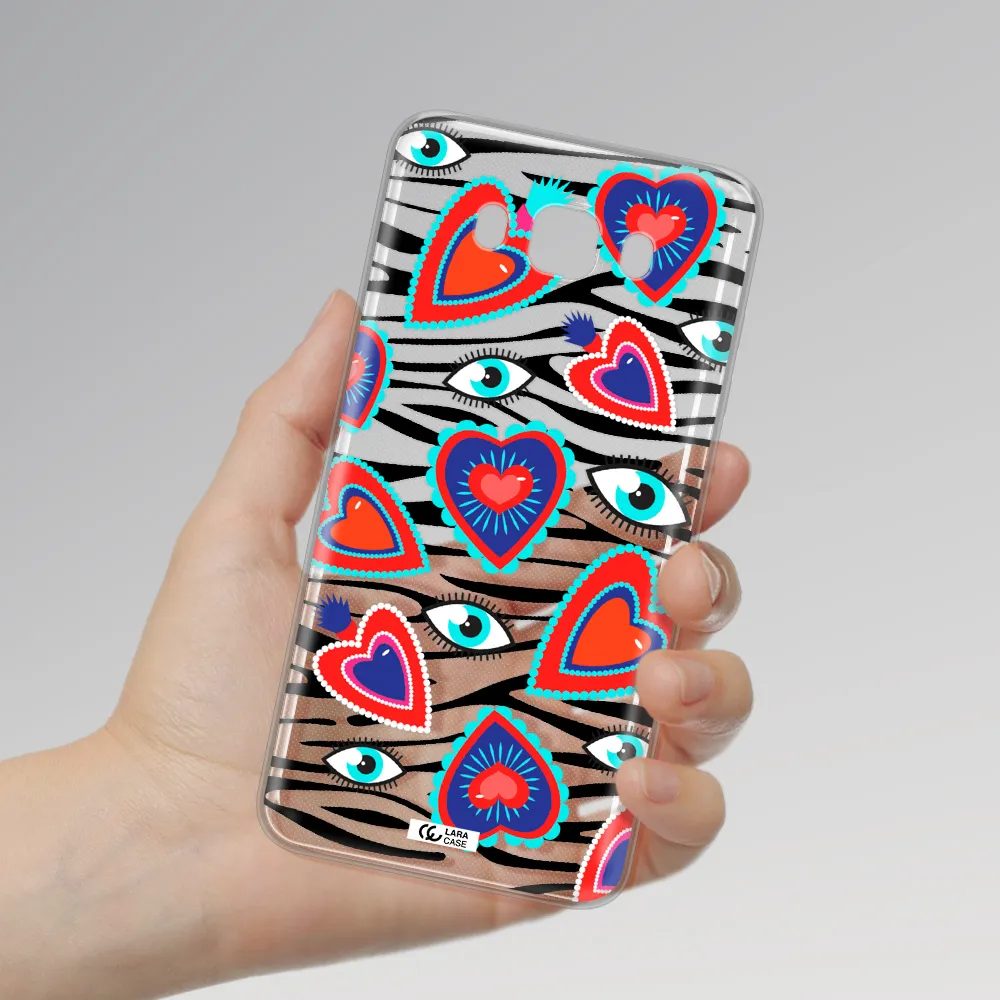 Eye Heart Samsung J7 2016 Clear TPU Case