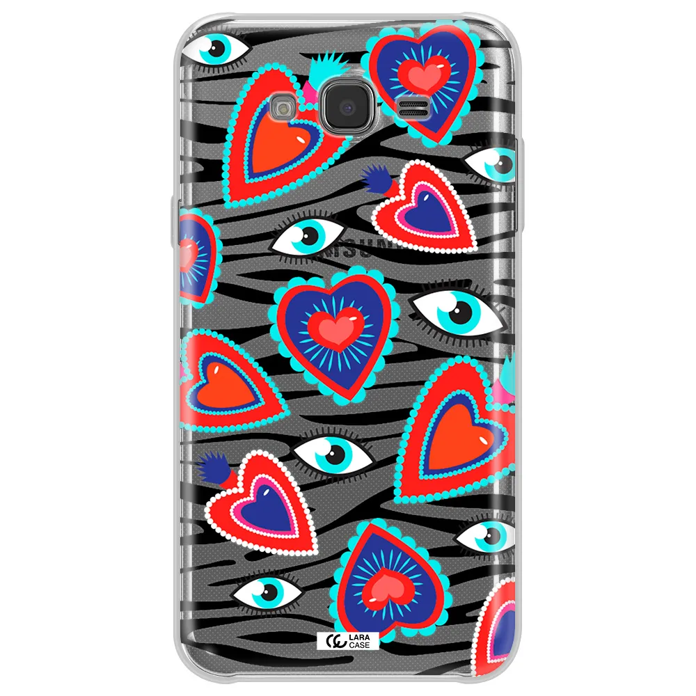 Eye Heart Samsung J7 Clear TPU Case