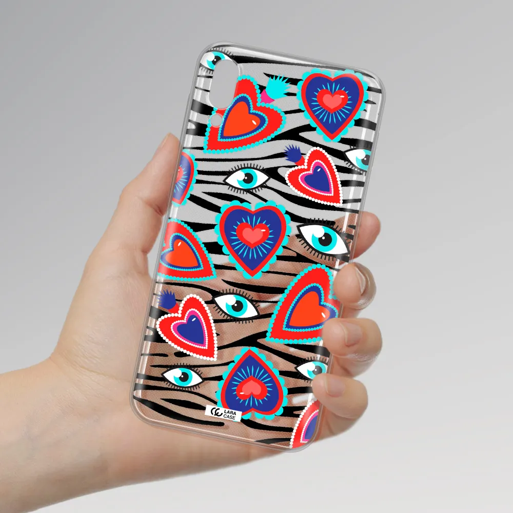 Eye Heart Samsung M10 Clear TPU Case