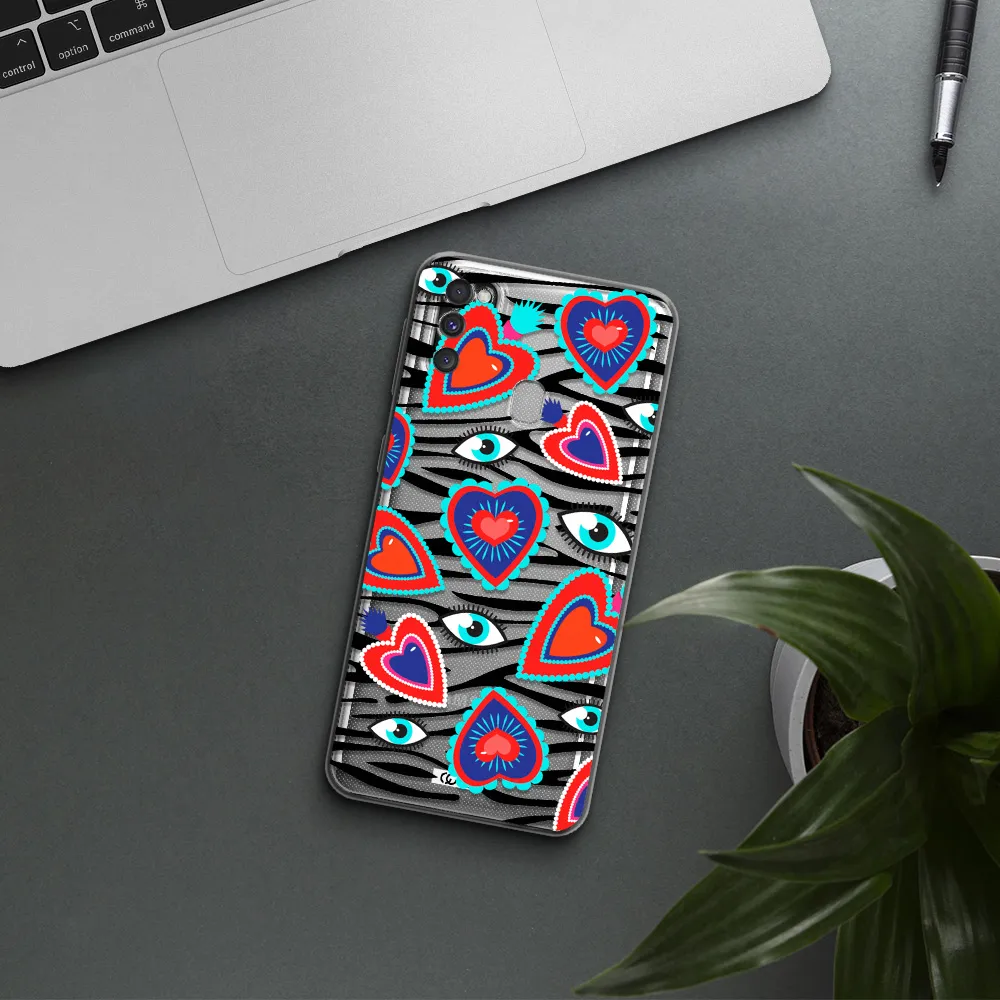 Eye Heart Samsung M30S Clear TPU Case