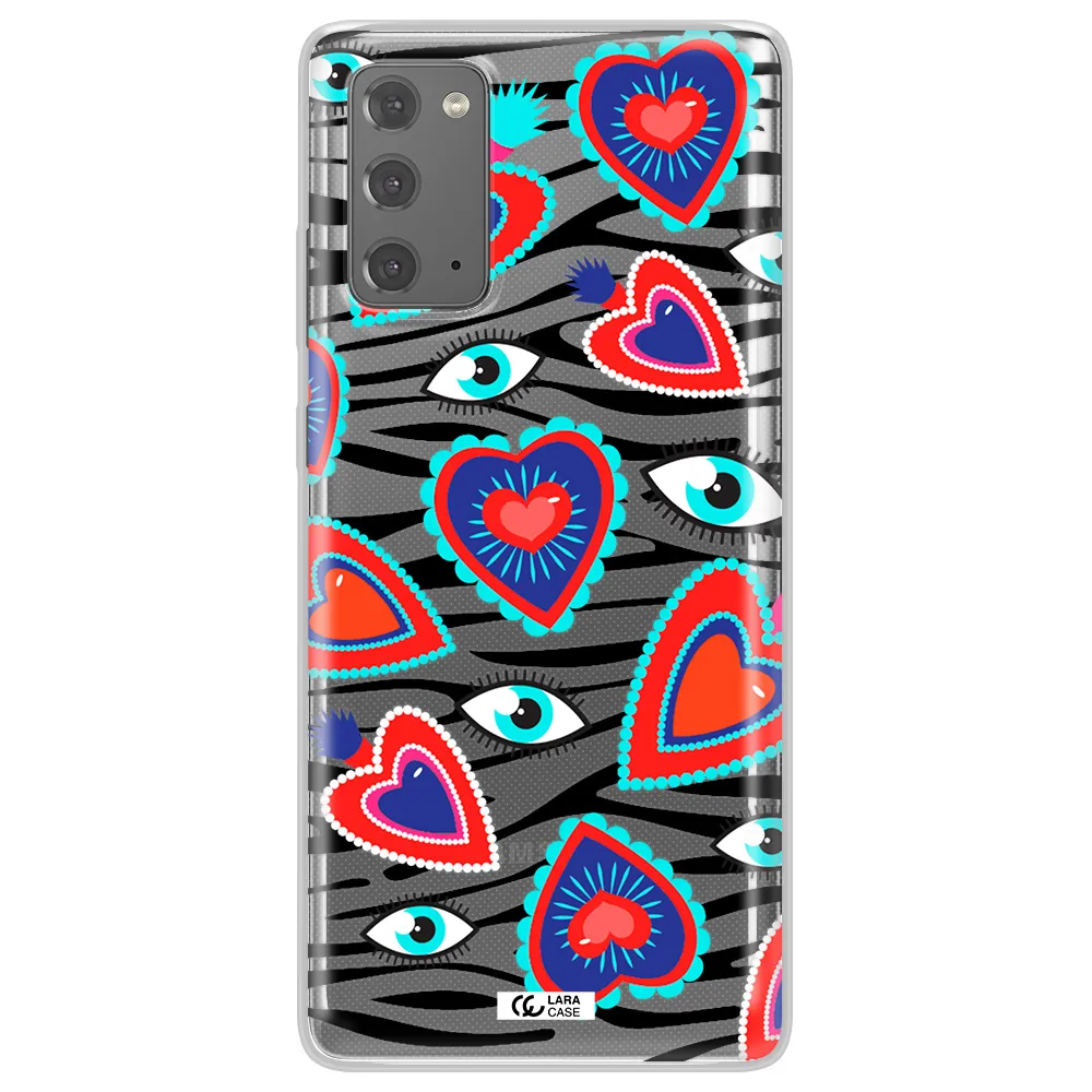 Eye Heart Samsung Note 20 Clear TPU Case