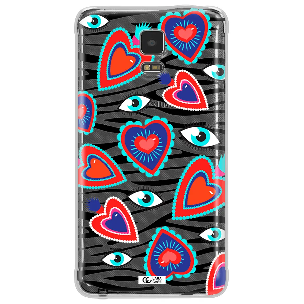 Eye Heart Samsung Note 4 Clear TPU Case