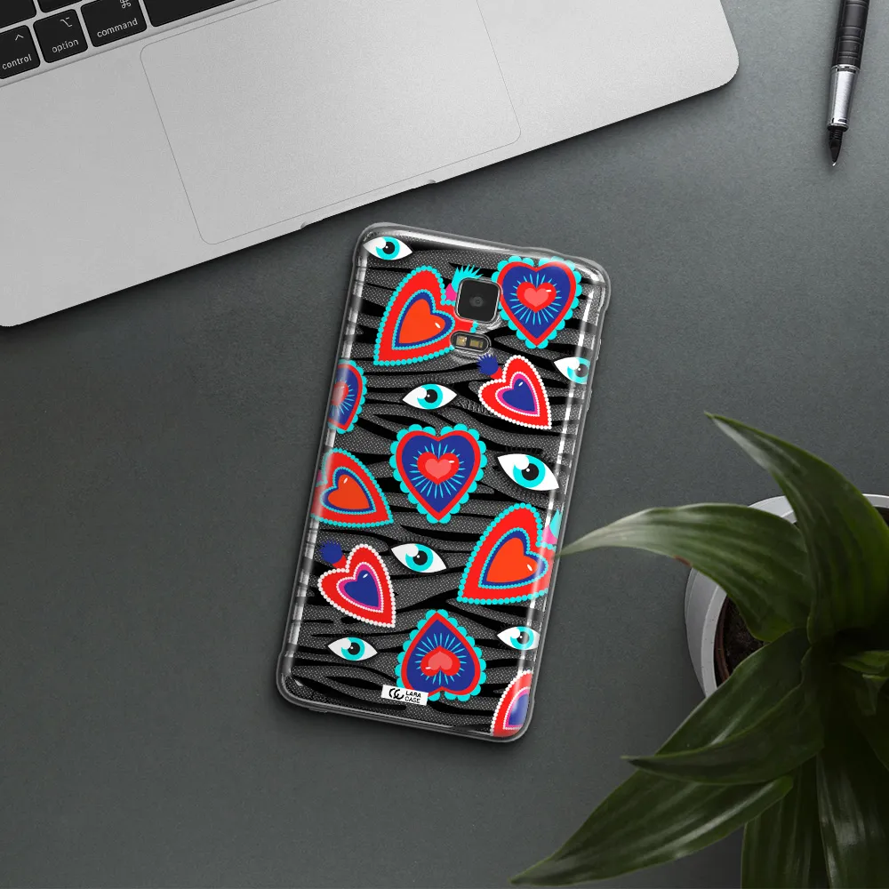 Eye Heart Samsung Note 4 Clear TPU Case